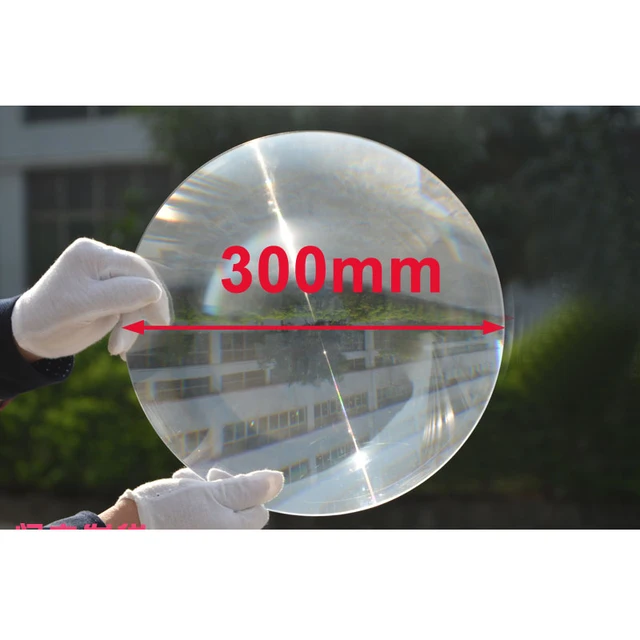 Grande lente di Fresnel solare in plastica PMMA ottica lunghezza
