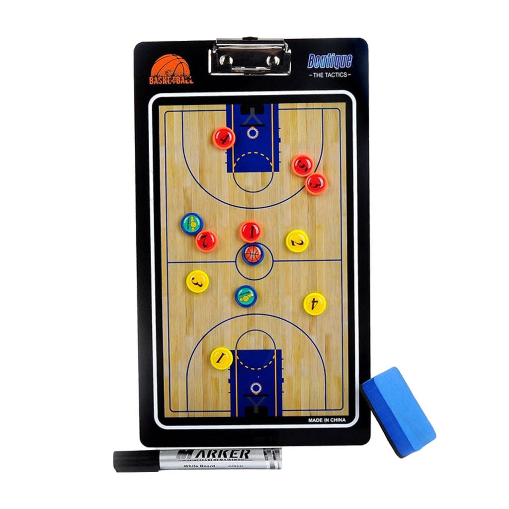 Portable Basketball Coaching Board coaches Tactical Board Foldable Magnetic Tactic Training Clipboard