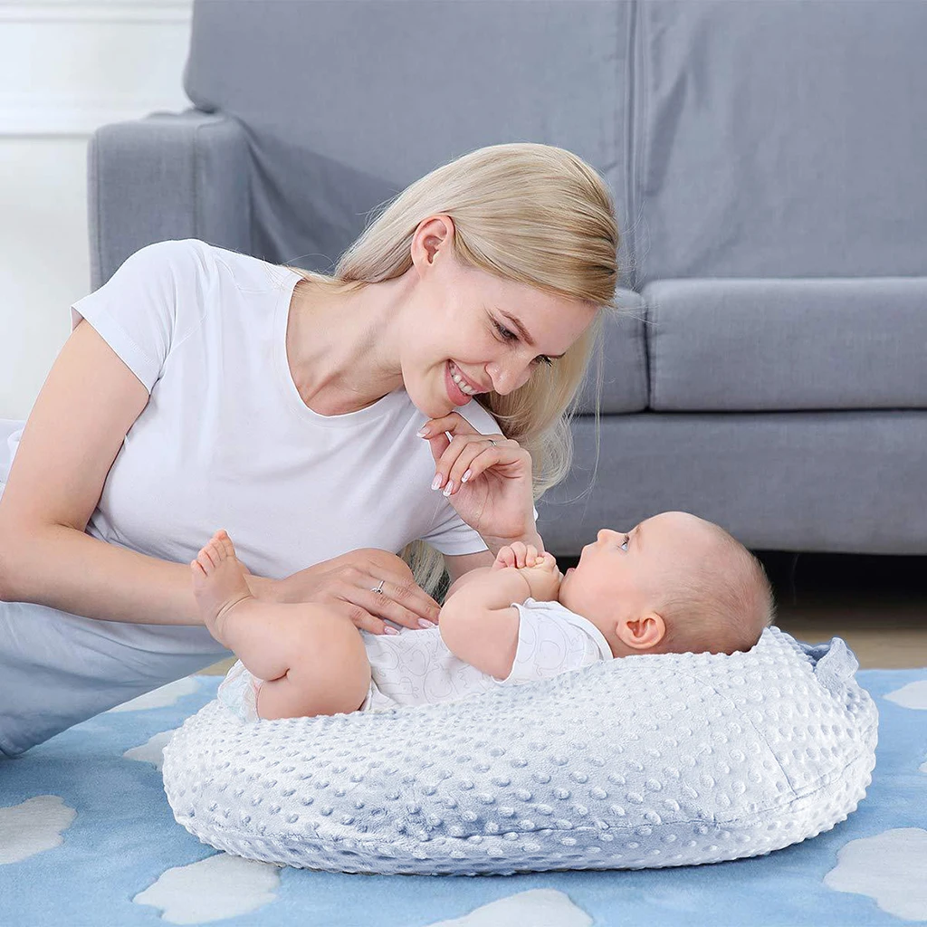 Soft Comfortable Fabric Breathable Baby Lounger Pillow Nest Cover Infants Newborn Crib Cushion Mat Slipcover