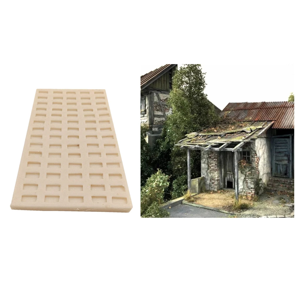 1:35 Silica Gel Mould Simulated Bricks Making Floor Wall Model Scene Accessory