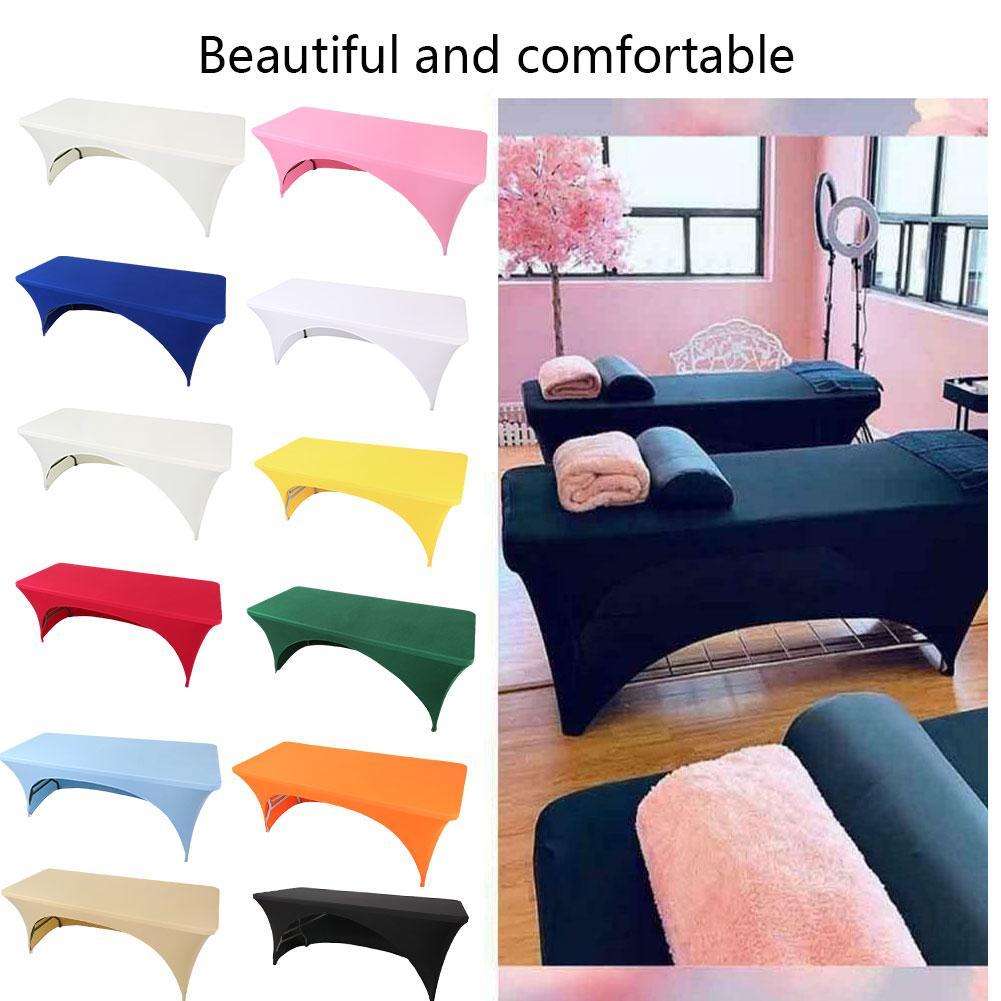 Best of Massage Table Bed Fitted Sheet High Stretch Breathable SPA Wedding Hotel Birthday Table Cover Buffet Cloth Table Pure Color Reviews & Tips