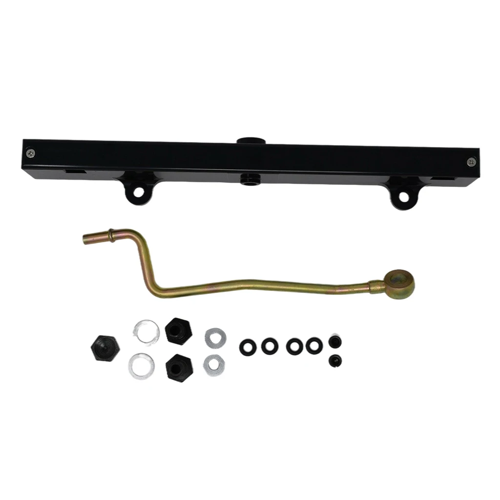 Black Aluminum Fuel Rail with Fitting Set for Honda Civic Acura K-Series K Swap K20 K24 Engines Accessories Parts