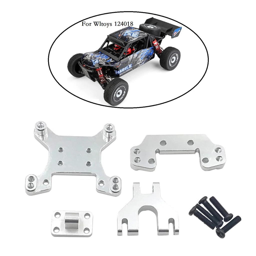 Metal Front& Rear Shock Tower Set for WL 1:12 124018 Remote Control Car Part