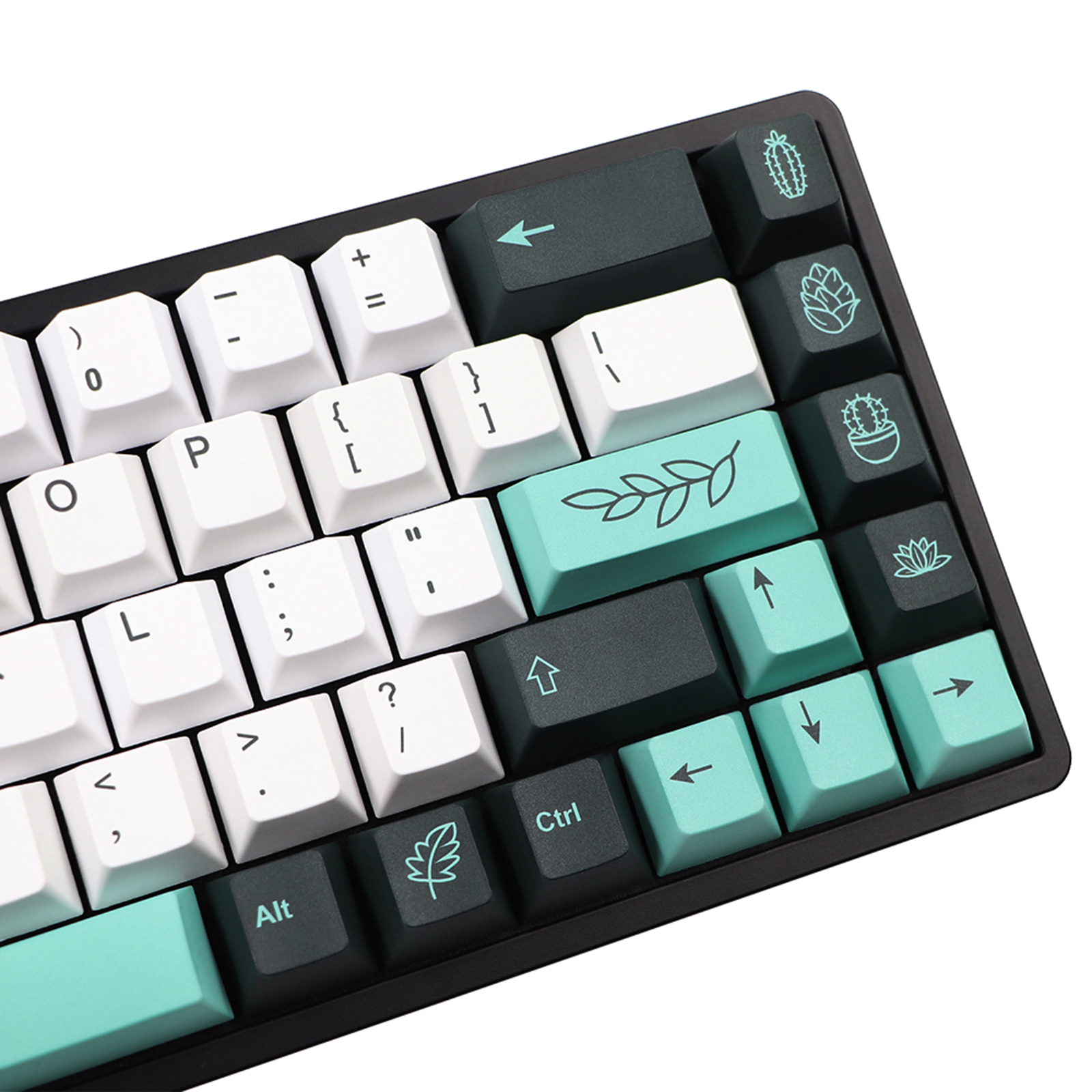 137-Key PBT Plastic Garden Theme Keycaps Keyset Double Shot Switches for Cherry MX 87 104 Keys Mechanical Keyboards Gaming