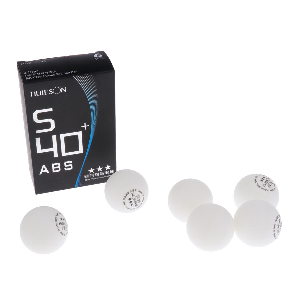 3-Star 40+mm White Table Tennis Balls  Pong Balls for Competition or Training