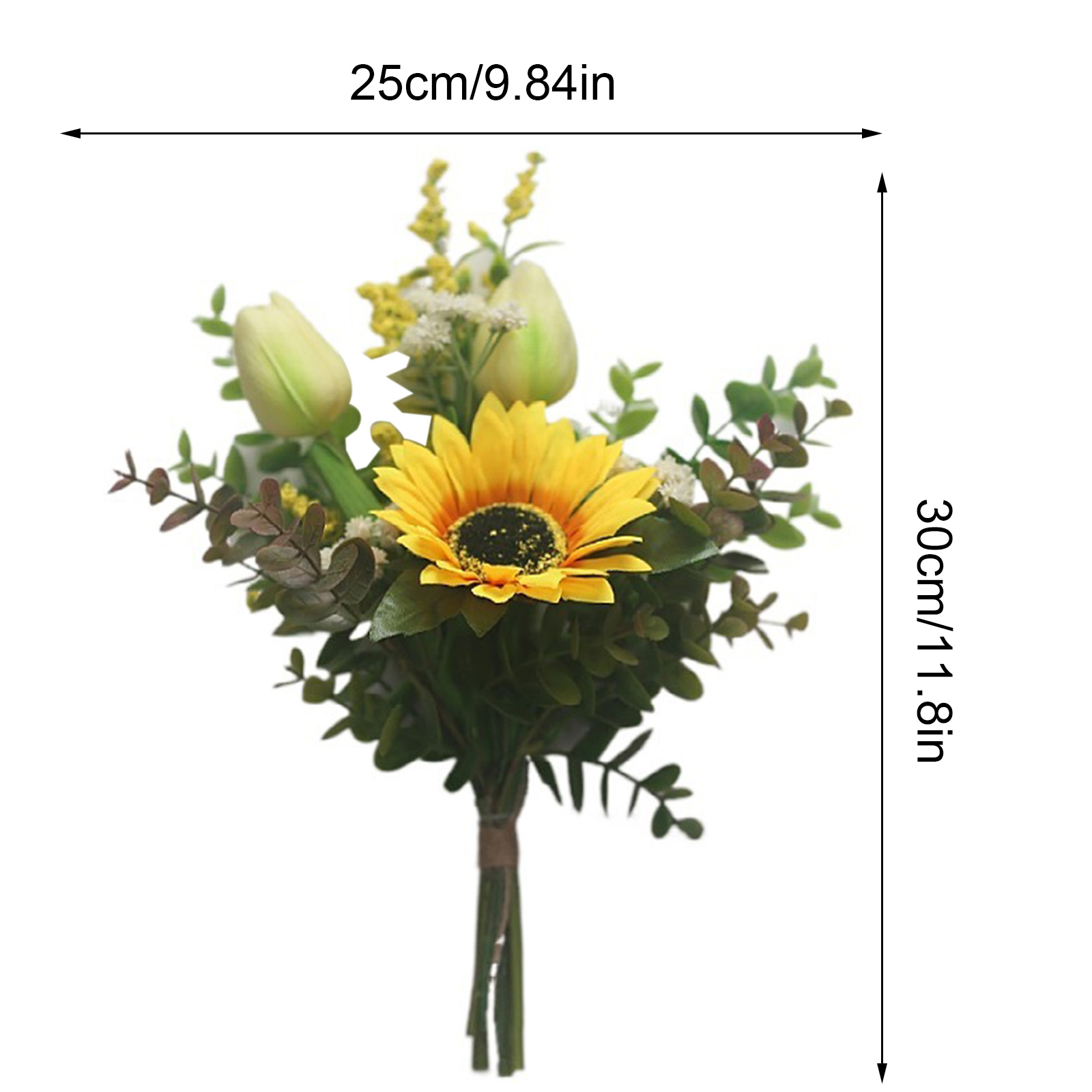 Ramo de tulipanes de girasol, Ramos idílicos de vacaciones, decoración  Multicolor de simulación, tela de seda, flores artificiales atadas a  mano|Flores artificiales y secas| - AliExpress