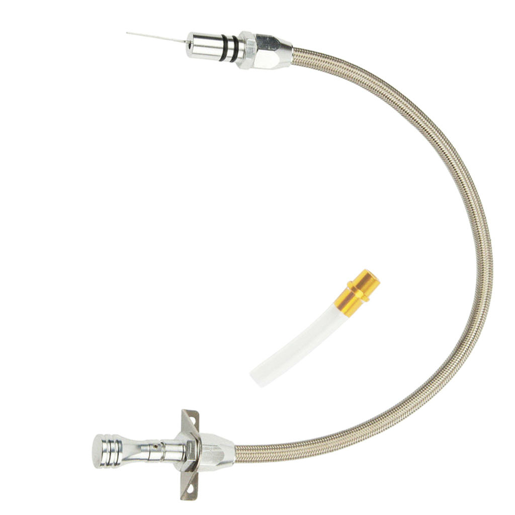 TH400 Flexible Stainless Transmission Dipstick For Chevy TH-400 Turbo SBC