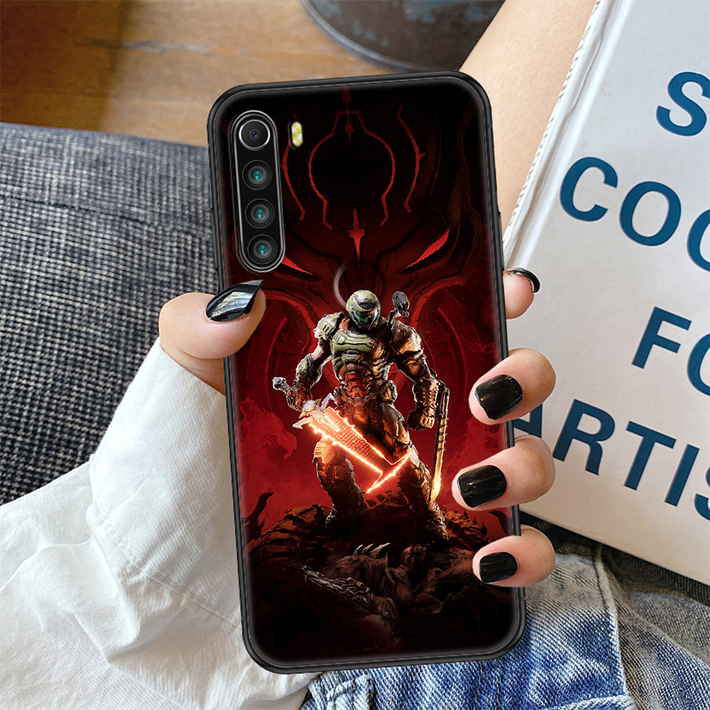 Чехол для телефона Doom Game для Xiaomi Redmi Note 7 8 9 10 7A 8T 9A 9T 9S  10S Pro, черный роскошный 3D чехол из ТПУ, красивый чехол | AliExpress