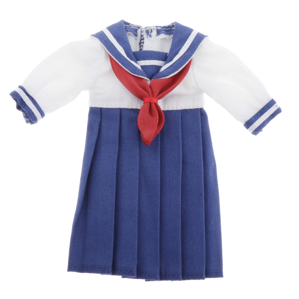 Pleated School Uniform Skirt for 1/6 Blythe BJD Dolls Outfits Accessory