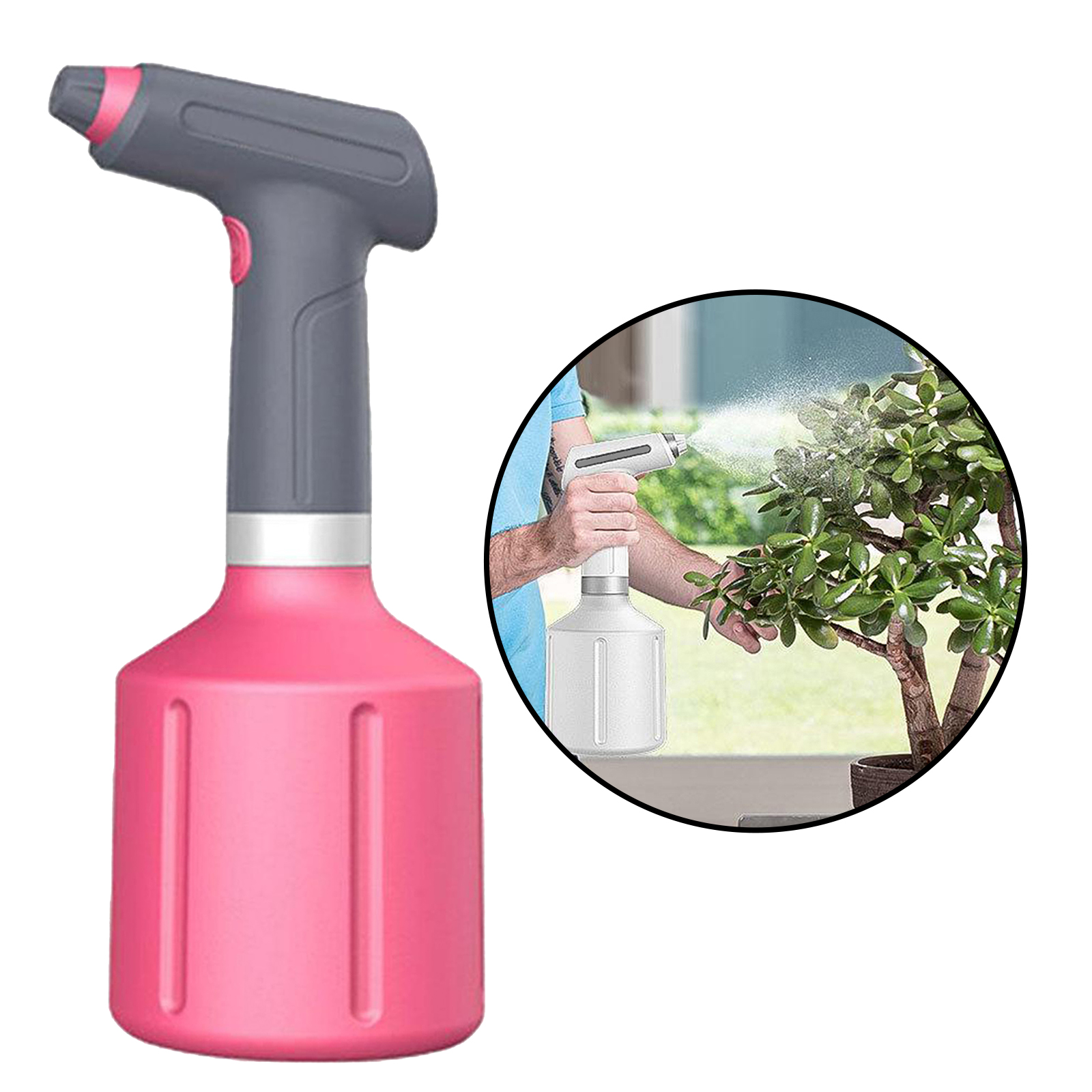 Electric Plant Mister Spray Bottle, Electric Watering Can with Adjustable Spout,