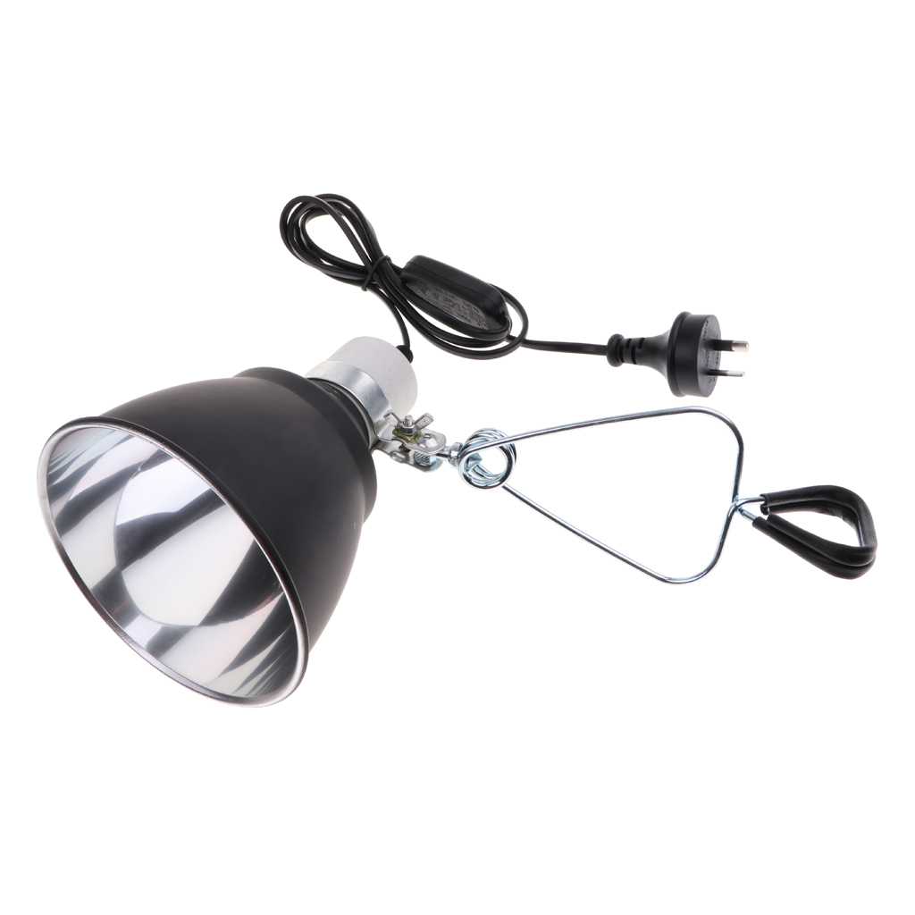 Lightings Accessories E27 Aquarium Ceramic Reptile Lamp Habitat Lighting Reflector Holder AU Plug