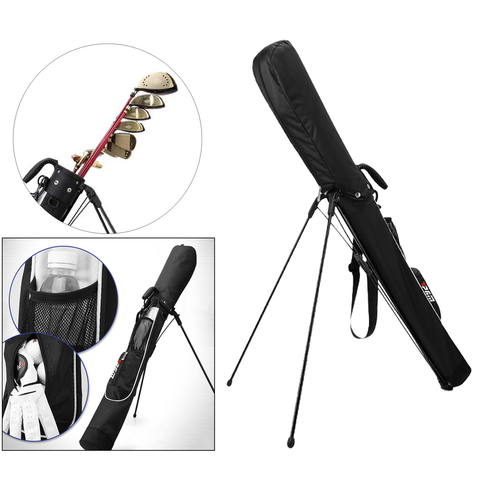 Lightweight Golf Stand Bag Pitch and Putt Bag Golf Gun Bag Waterproof Golf Bag Training Practice Range Equipments Accessories
