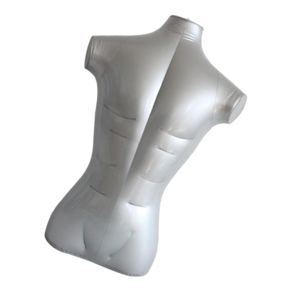 PVC 28.35'' Inflatable Adult Male Mannequin Bust Top Display Dummy Models