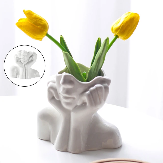  Female Body Vase - Women's Anatomical Form Planter for Flowers,  Plants - Decorative Modern Indoor Pot for Home, Office, Bedroom, Bathroom -  Boho Chic Feminist Decor & Statue Sculpture : Home & Kitchen