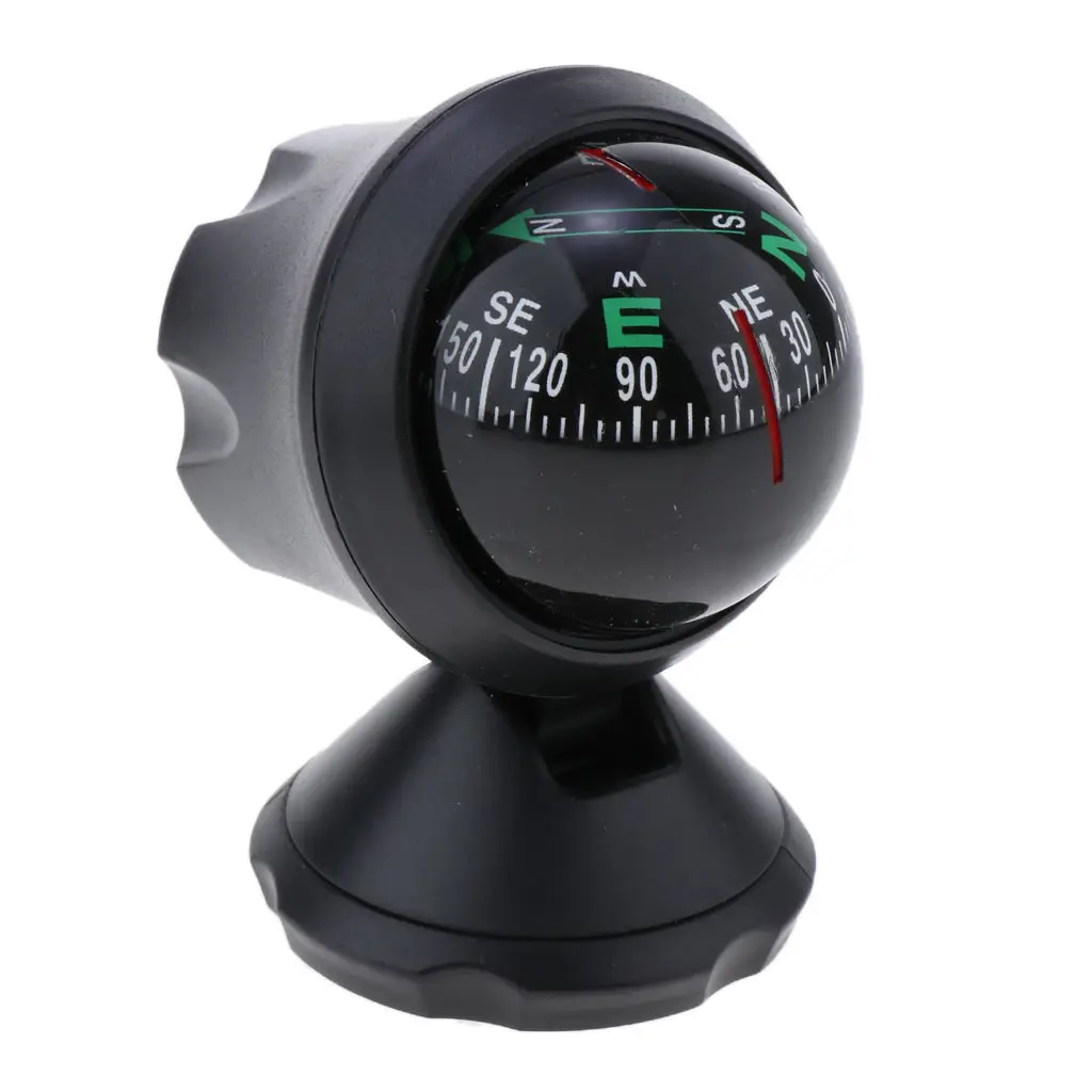 Compass Marine Navigation Ball Boat Car Truck Vehicle Dashboard Adjustable