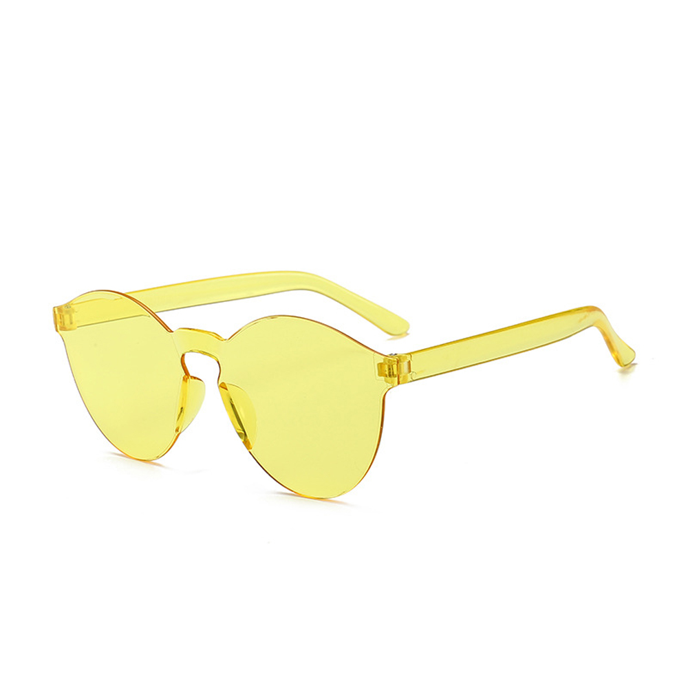 MUSELIFE Einteilige rahmenlose Sonnenbrille Damen Großhandel Mode Farbsonnenbrille Bonbonfarbene Brille Top Trendige Brillen – Detail 7