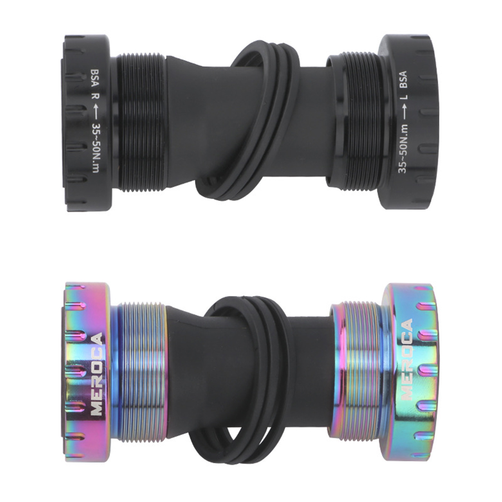 Ultralight Bike Bottom Bracket MTB Road Bike Threaded Integrative Crankset Sealed Bearings BB for 68-73mm Bottom Bracket Shell