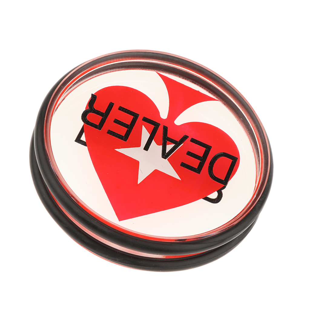 Double-Sided Texas Hold'em Dealer Button - Casino Grade 3 Inch Diameter 100g