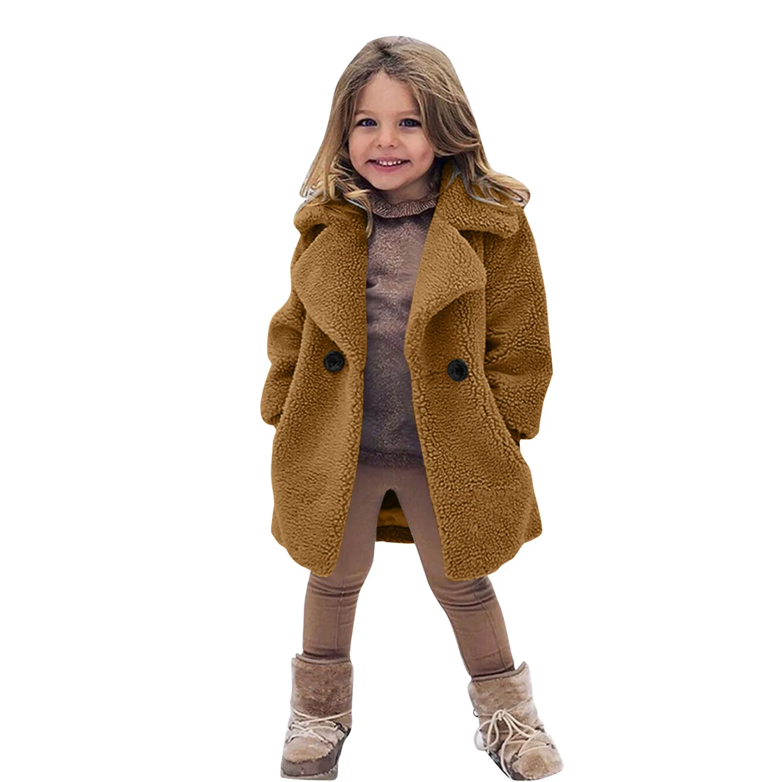 Toddler Jackets Baby Kids Girls Autumn Winter Windproof Thicken Coat Jacket Warm Fleece Girls Parkas Outerwear Coats Clothes