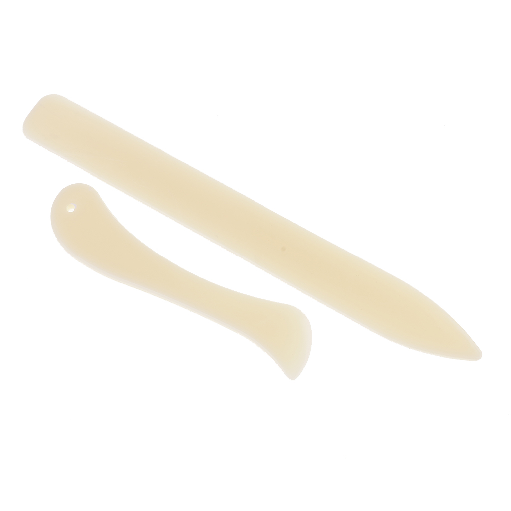 New Hot Sale 2pcs/set Paper Creaser Set Bone Folder for DIY Scrapbooking Bookbinding Card Making Tool Crafts Offices Supplies