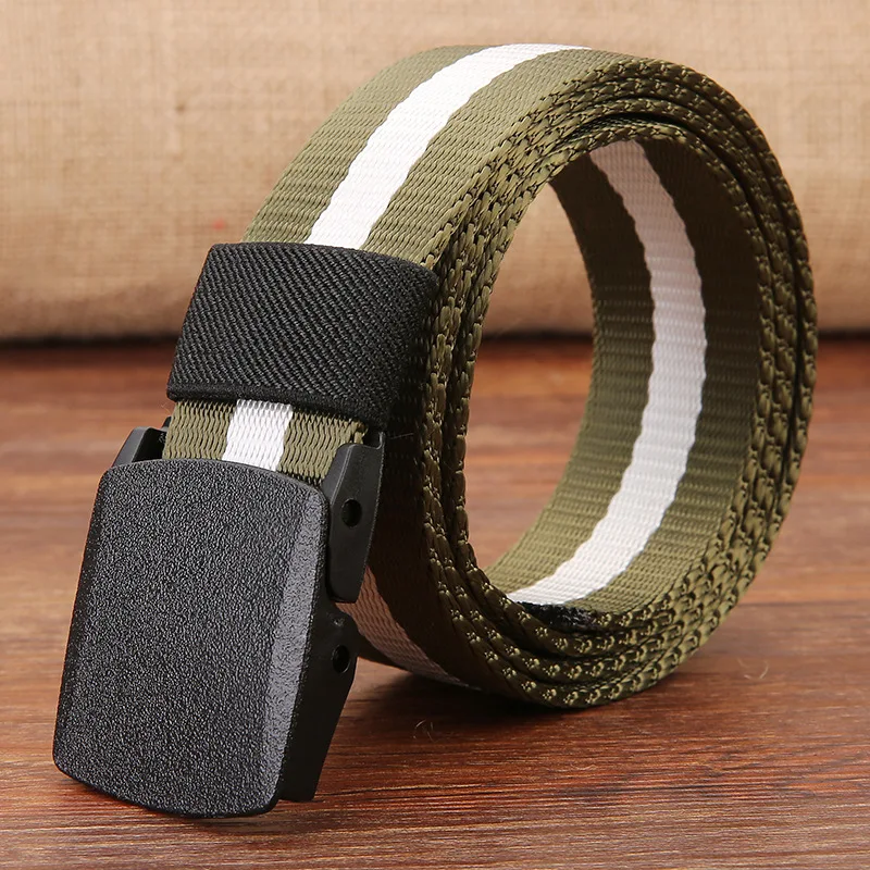 Plus Size 110 120 130 140cm Military Men Belt Women Nylon Army Outdoor Tactical Waist Belt with Plastic Buckle for Pants Jeans ranger belt
