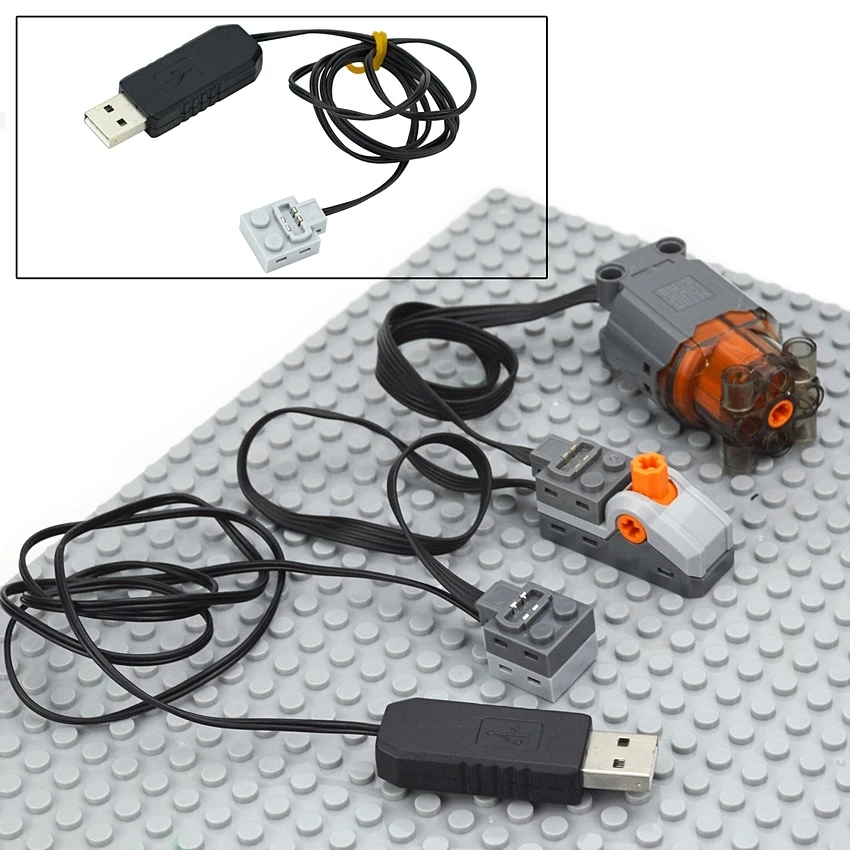 Technischer Motor Mini Micro Parts M L XL Servo Power Function PF Sets Zug Fernbedienung Bausteine MOC High-Tech Leduo – Detail 5