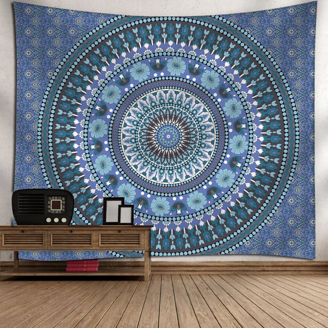 Tapiz Decorativo Pared Mandala De Flores Azules Tapiz Pared Decoración  Hogar Tapices de Pared para Fiesta Dormitorio Sala de Estar Playa Acampada  Tapiz (100x75cm) : : Hogar y cocina