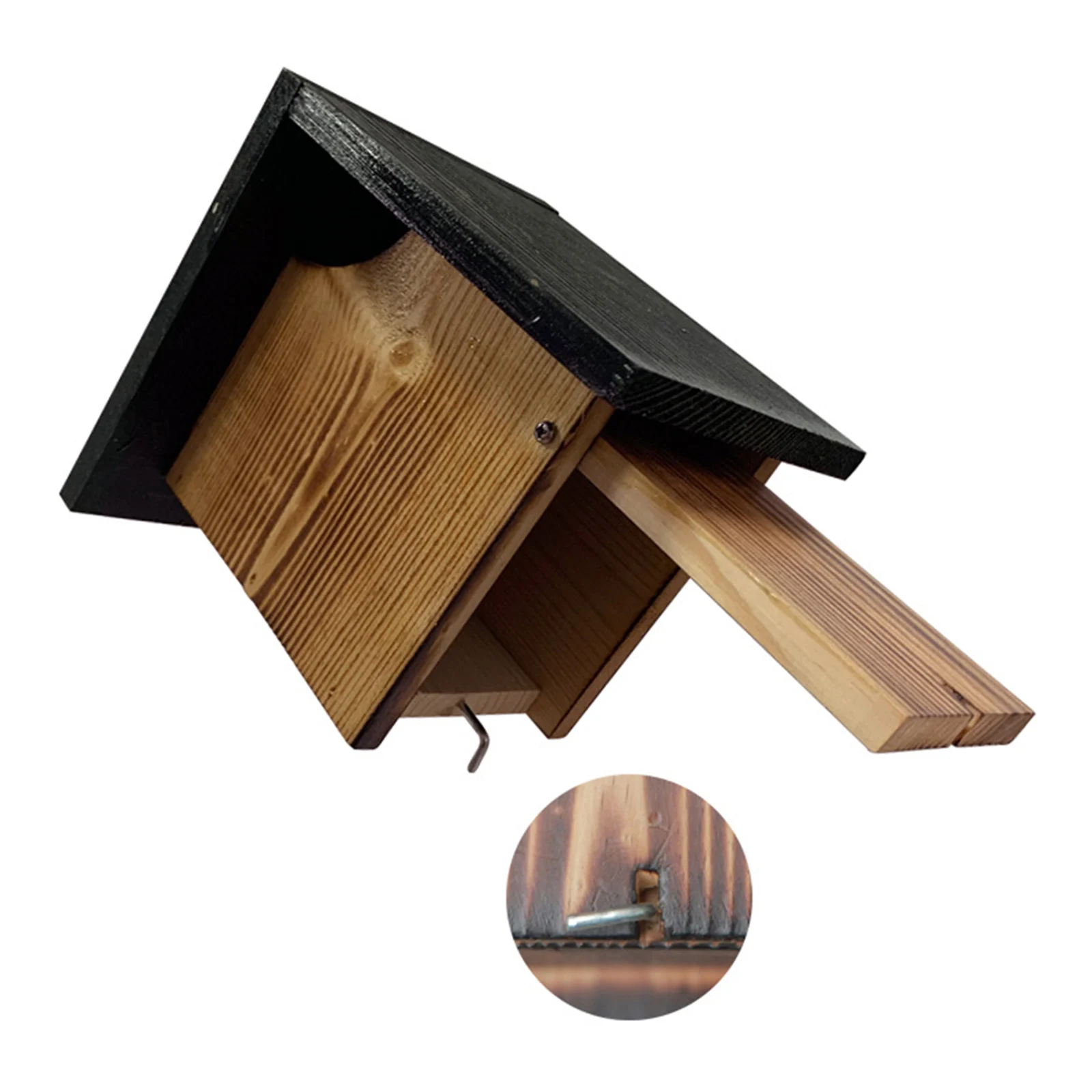 Wooden Outdoor Garden Bird House Wall / Tree Mounted Bird Sleeping Nest Hut