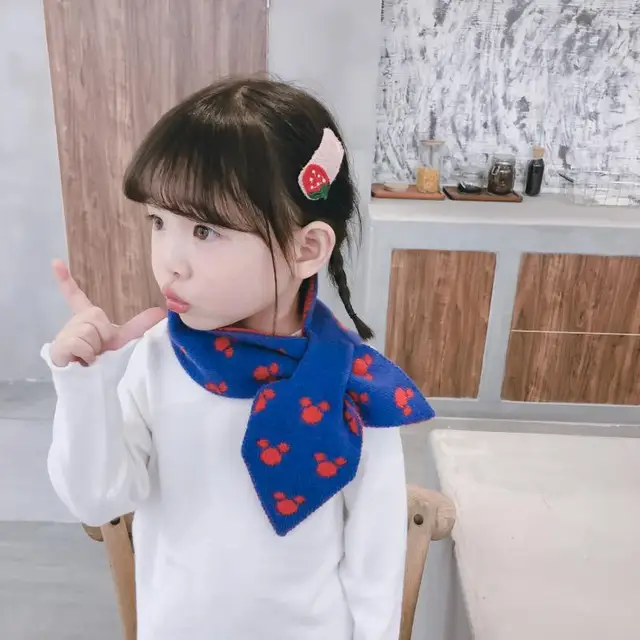 Disney Mickey maus Kinder Schal Herbst Winter Korean Mode kinder Stricken  Baby Bib Wolle Strick Nette Weibliche Warme Mädchen junge - AliExpress