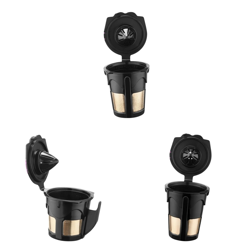 Refillable Reusable Coffee Capsules Filters Cup Compatible for Keurig 2.0K