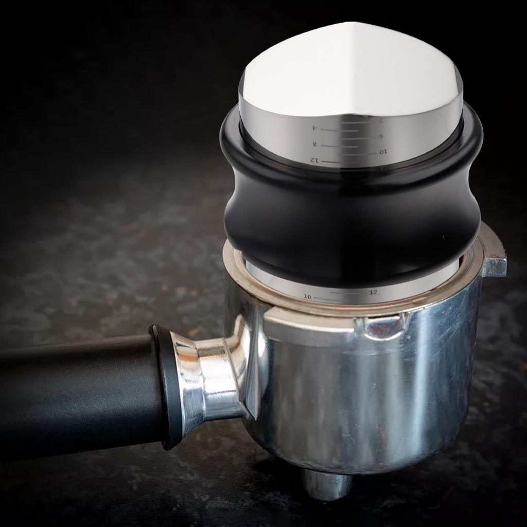 Double-Head Coffee Distributor Espresso Tamper Coffee Leveler Espresso Distribution Tool Adjustable Depth