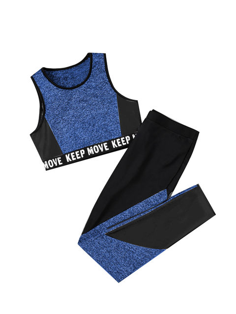 Trilogy Gymnasticsgirls' Activewear Set - Sleeveless O-neck Top & Pants  For Gymnastics & Sports