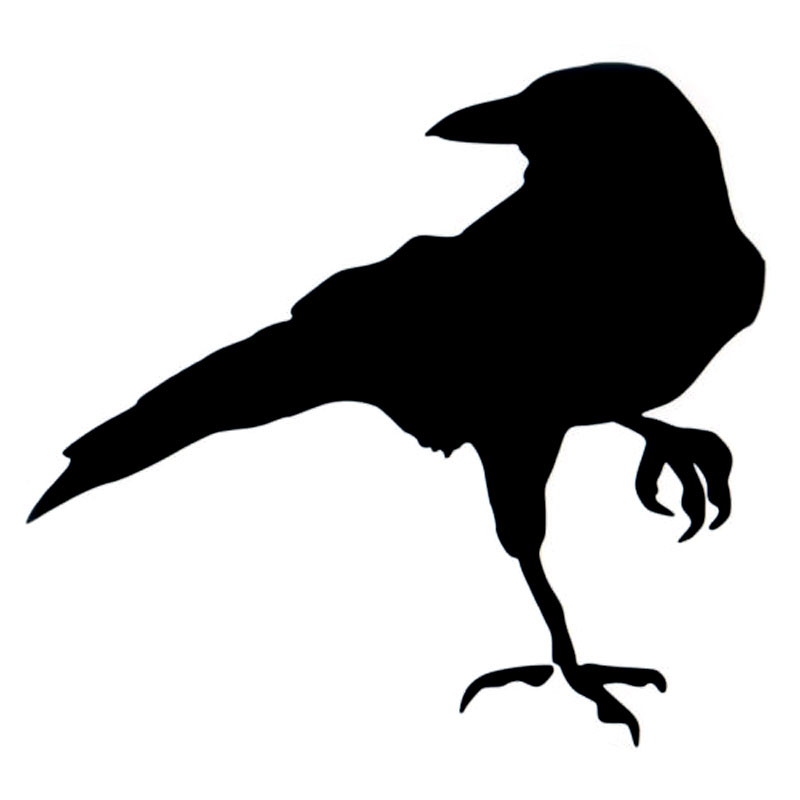 Auto Aufkleber Personalisierte Aufkleber Schwarz Crow Auto Dekoration Wasserdicht und Sonnencreme PVC 16*15cm – Detail 1
