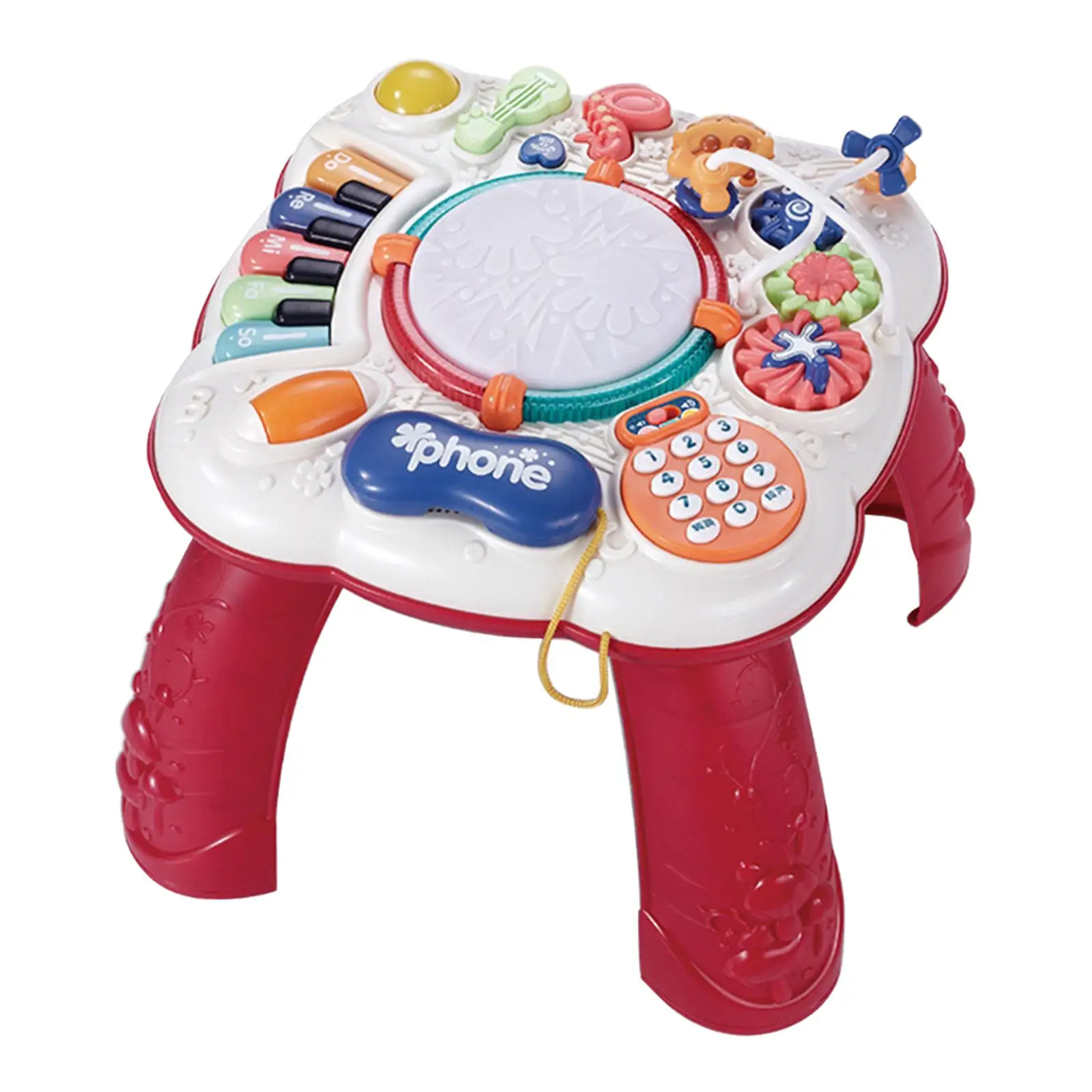 Infants Musical Instrument Learning Table Early Educational Study Activity Center Music Game For KidsBaby Toys