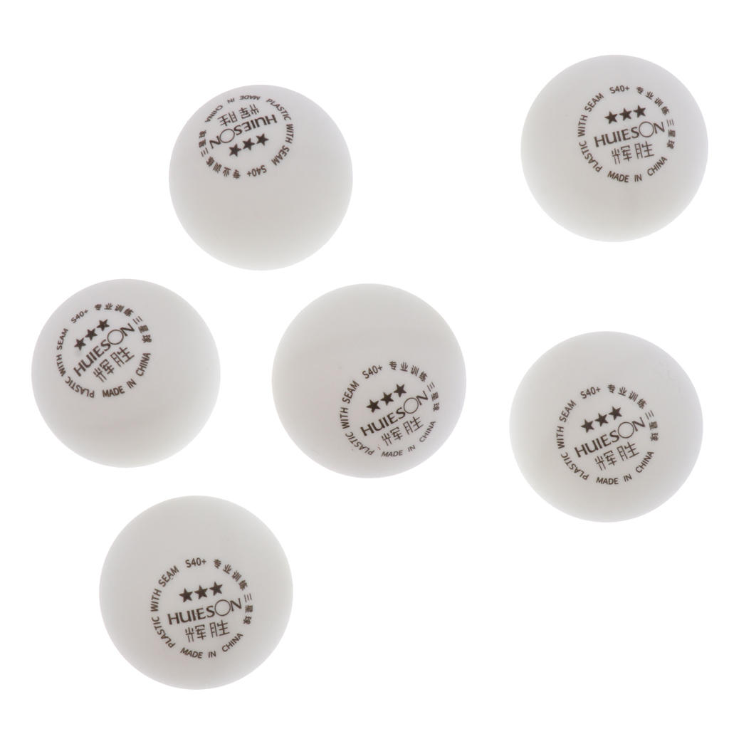 3-Star 40+mm White Table Tennis Balls  Pong Balls for Competition or Training
