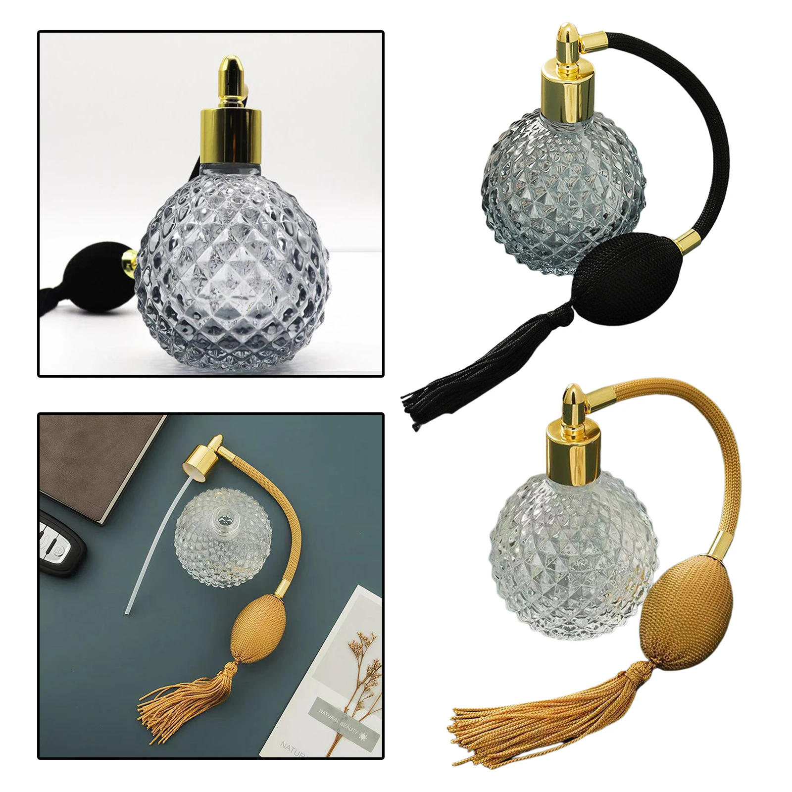 Perfume Atomizers Vintage Style Perfume Bottles Long Spray Tassels Atomizers
