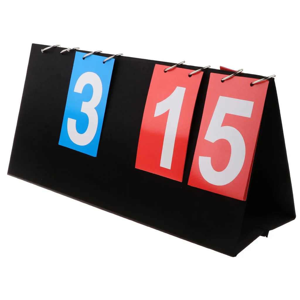 Multi Portable 4-Digital Table Flipper Flip up to 99 for Basketball Table Tennis Volleyball Scoreboard Set Sports Scoreboard 