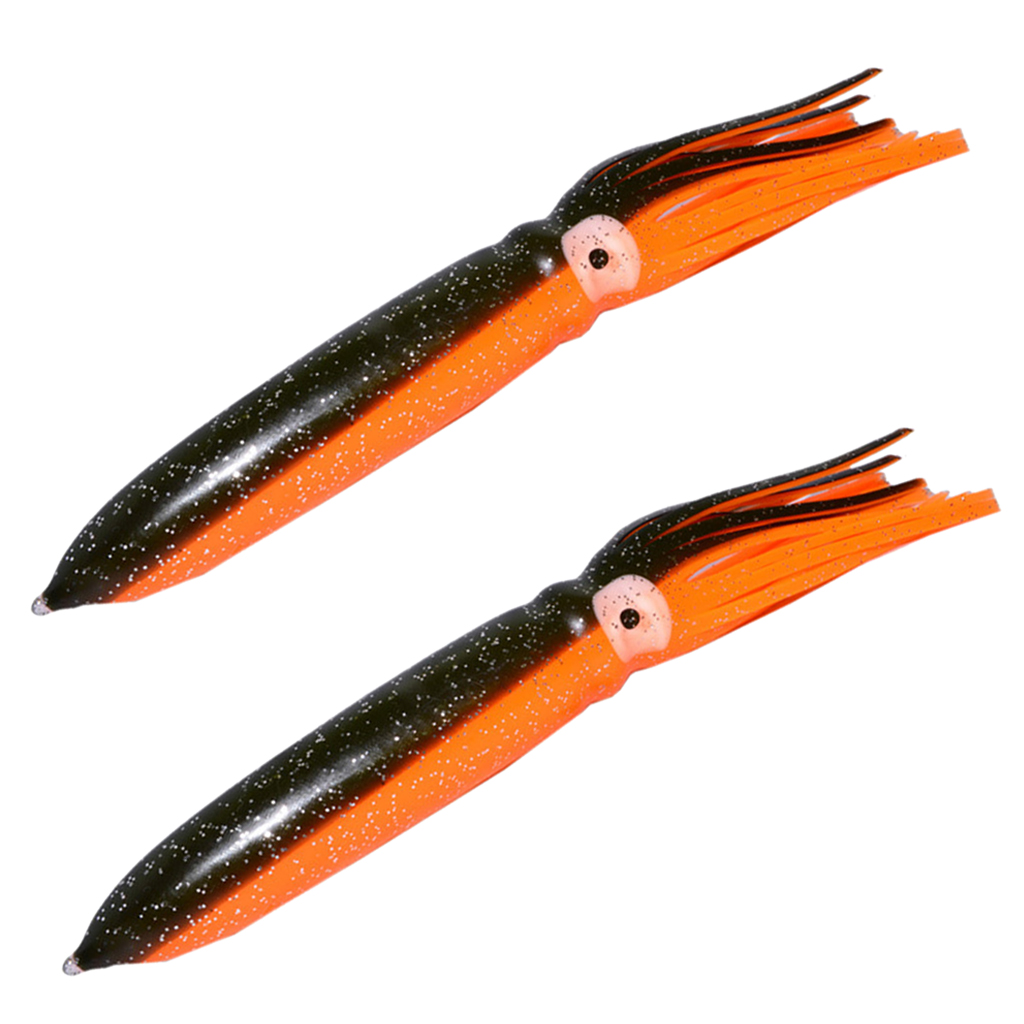 Set of 2 PCS Octopus Skirted Trolling Lures Marlin Tuna Wahoo Saltwater Fishing Lures for Saltwater Freshwater Fishing