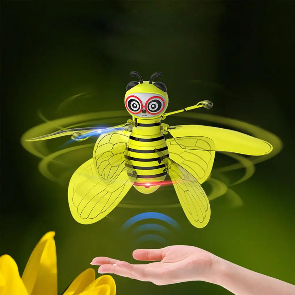 Flying Bee Toy, Kids Toys Hand Controlled Helicopter Infrared Induction Bee