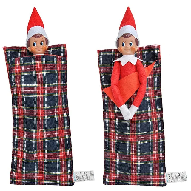 Leegte Dressoir hoofdonderwijzer 1 Piece Christmas Elf Sleeping Bag Toy Mini Sleeping Blanket Shelf Festive  Christmas Decoration - Stockings & Gift Holders - AliExpress