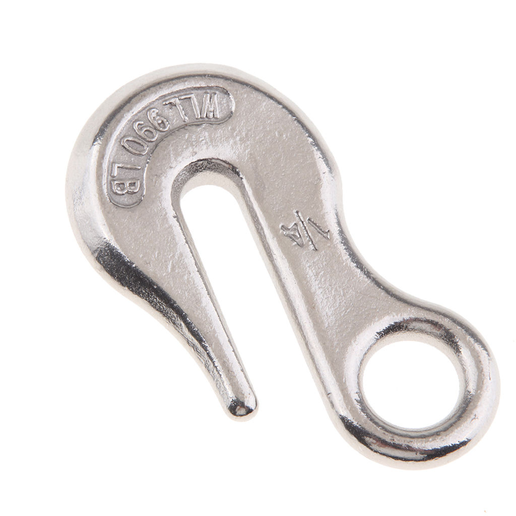 1/4 inch Lifting Eye Hooks for Winch Cable 316 Stainless Steel