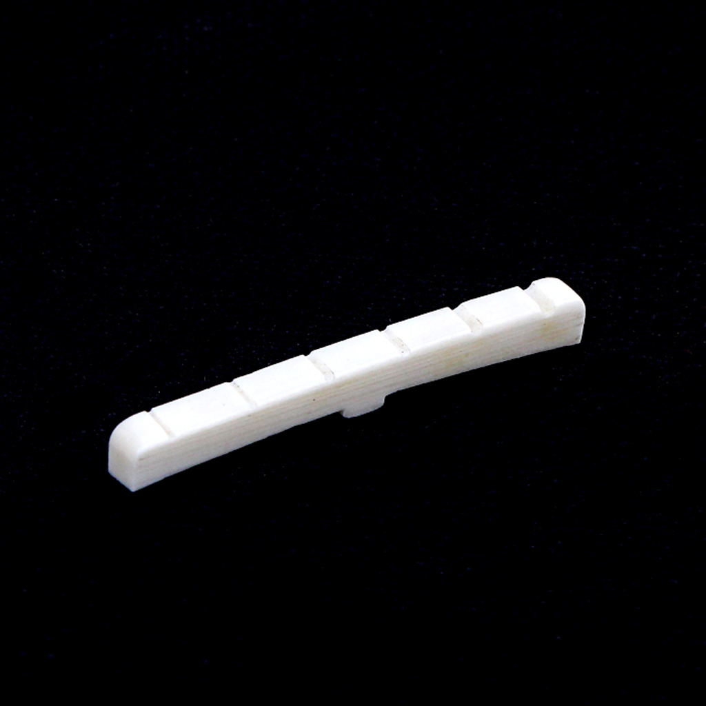 42.6x3.3x4.8mm Genuine Bone Nut for Electric/Acoustic Guitar Slotted Neck