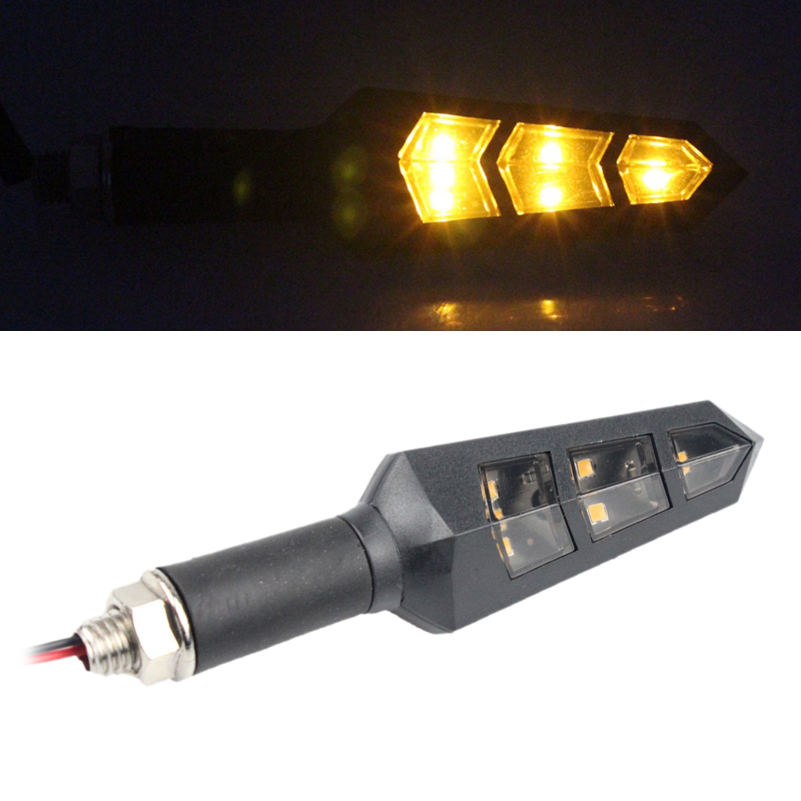 Motorcycle Turn Signal Indicators 6 LED Turn Signal Light Blinker Light Motorcycle Turn Signal Indicators 6 LED Turn Signal Light Blinker Light