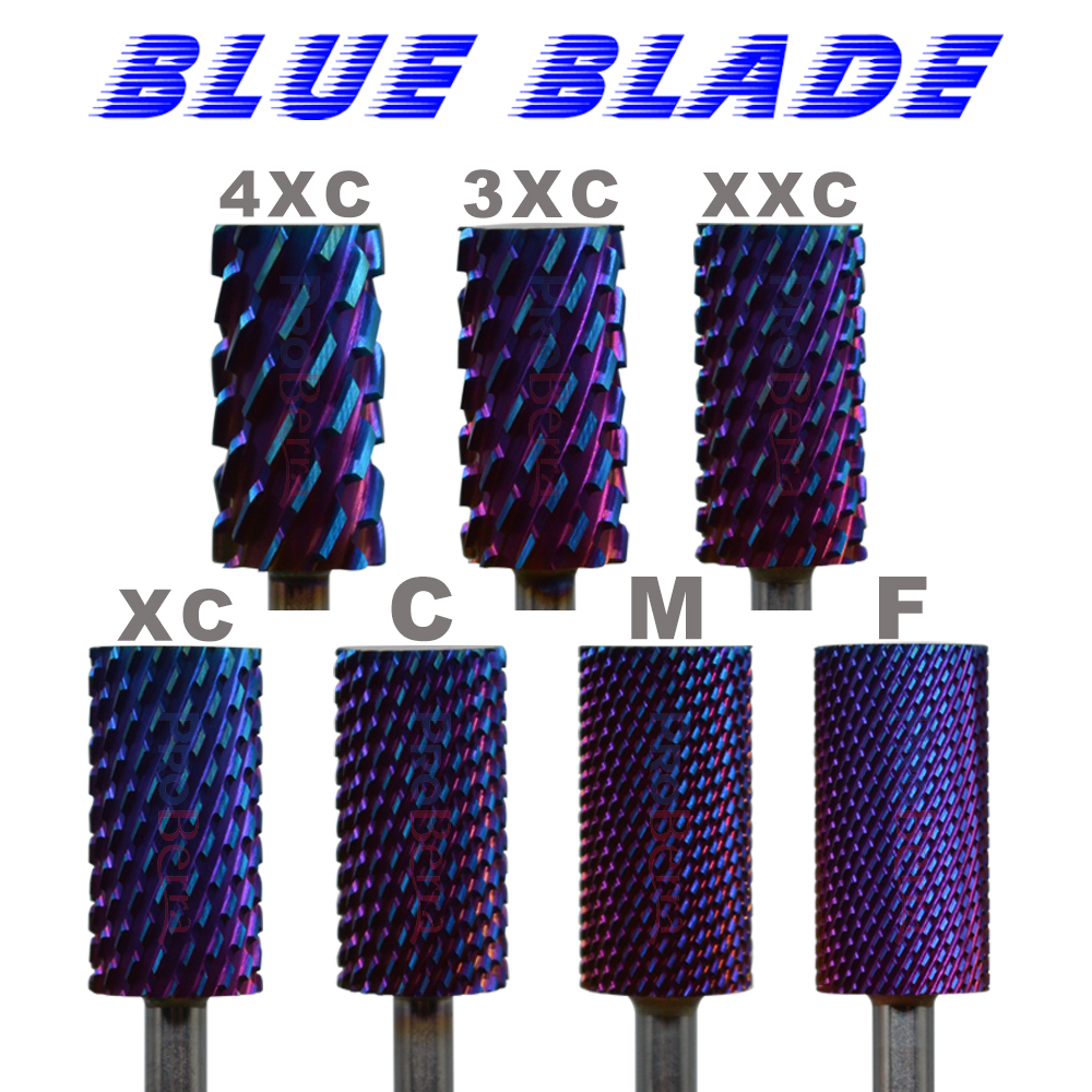 Best of Right Hand Tungsten 6.6 Large Barrel Blue Blade Carbide Super Sharp Cut Mills Cutter For Manicure Accessories Nail Drill Bit Reviews & Tips