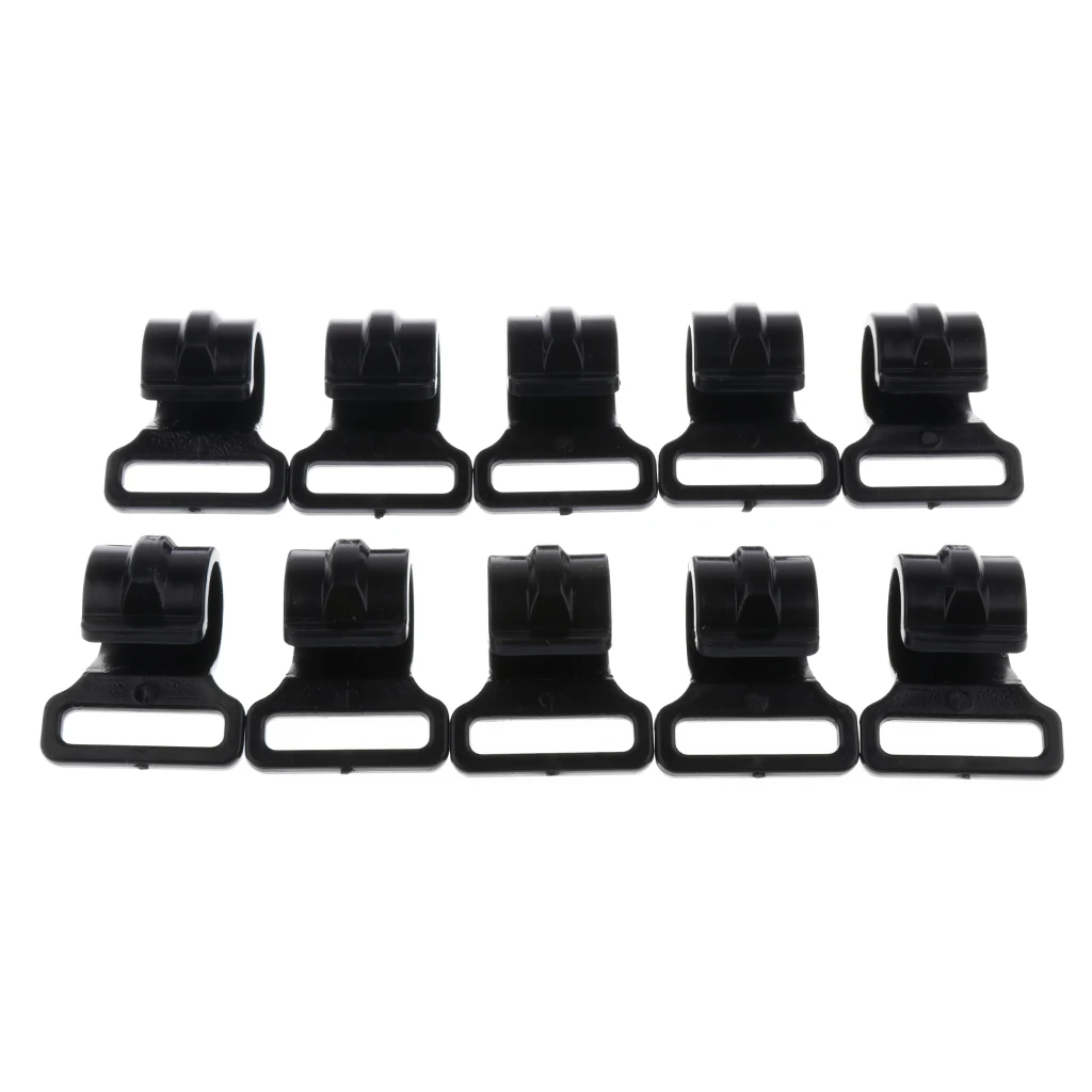 10x High-Quality PVC Camping Tent Clips Clamp Tent Accessories High-strength Fasteners 2.5cm For Outdoor Camping Tent