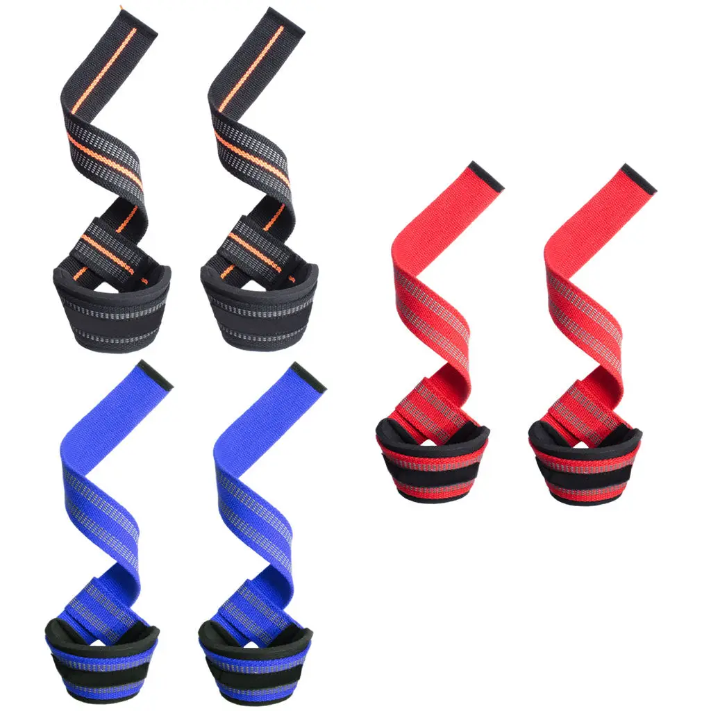 2 Pieces Lifting Straps 23inch Wrist Brace for Strength Training Bodybuilding Deadlift Gym