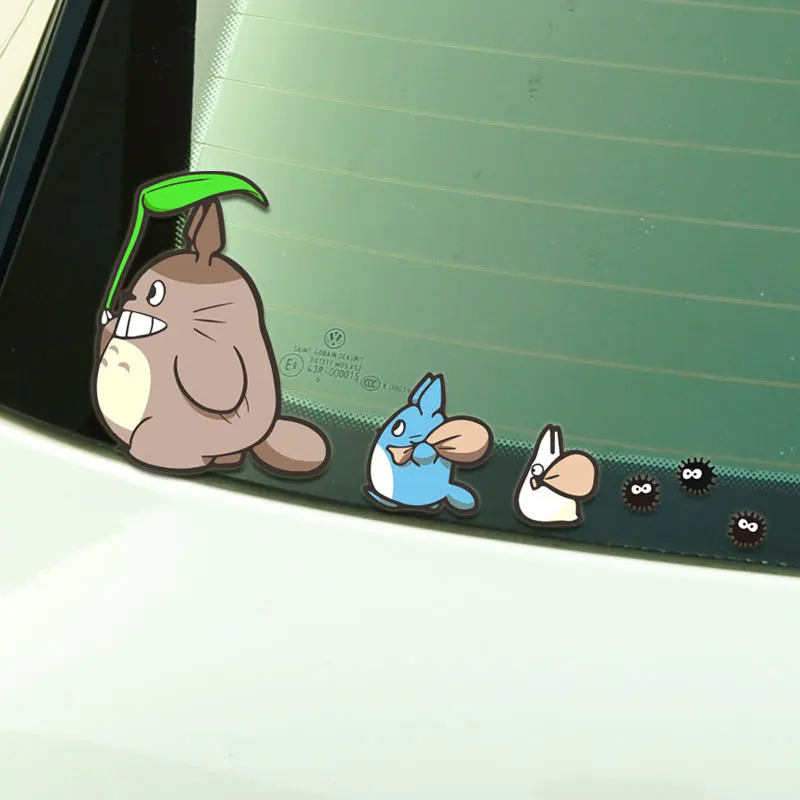 car seat covers For Tonari No Totoro Car Stickers Styling Anime Comics Hellaflush Auto Window Decals Vinyl Windshield Accessories 18cm*9cm truck stickers