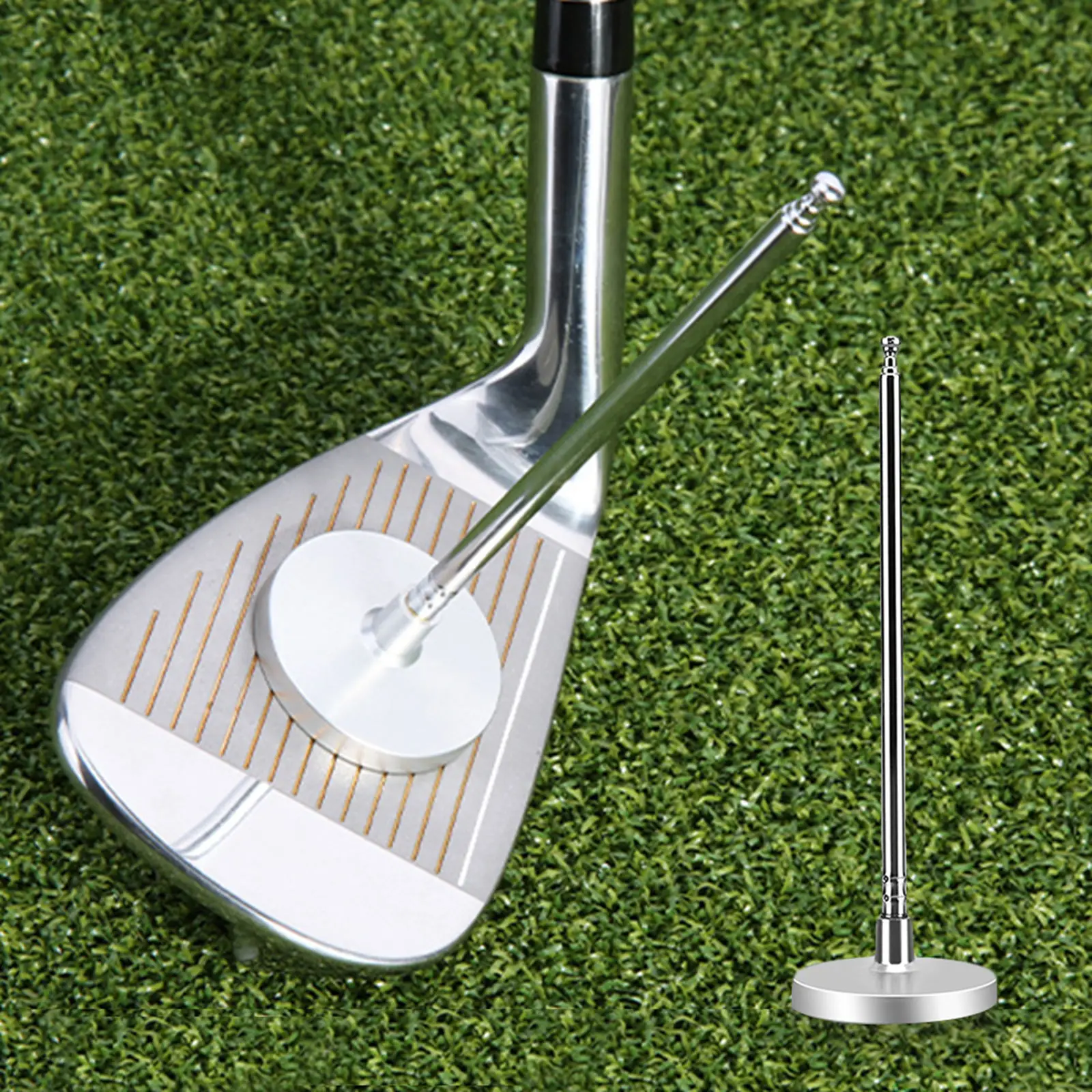 Aluminium Golf Direction Cutting Indicator Golf Swing Training Aid Rod Stick