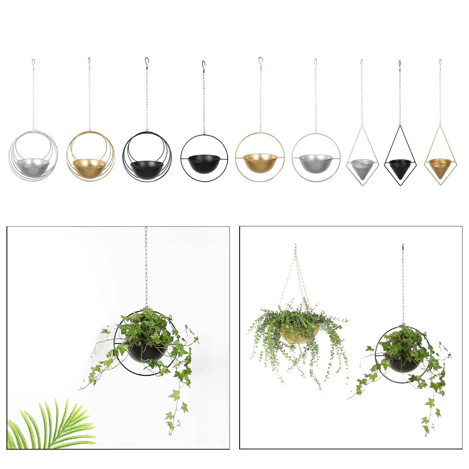 Decorative Plant Hanger Ceiling Hanging Planter Basket Flower Pot Home Decor