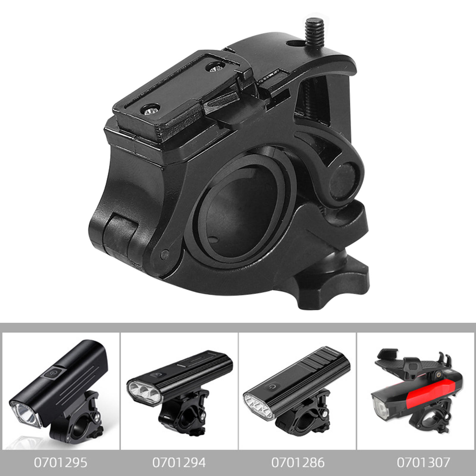 Bicycle Light Holder Bike Headlight Bracket for LED Flashlight Torch Lamp Cycling